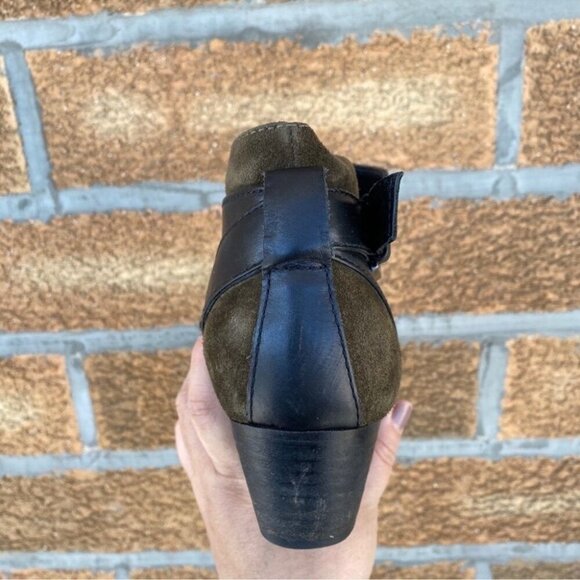 AQUATALIA Farin Olive Green BuckleBooties 8 - Picture 8 of 12